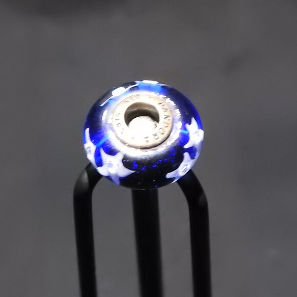 Pandora Genuine Blue Murano Glass Bead Starry Night Sky Charm - Picture 5 of 5